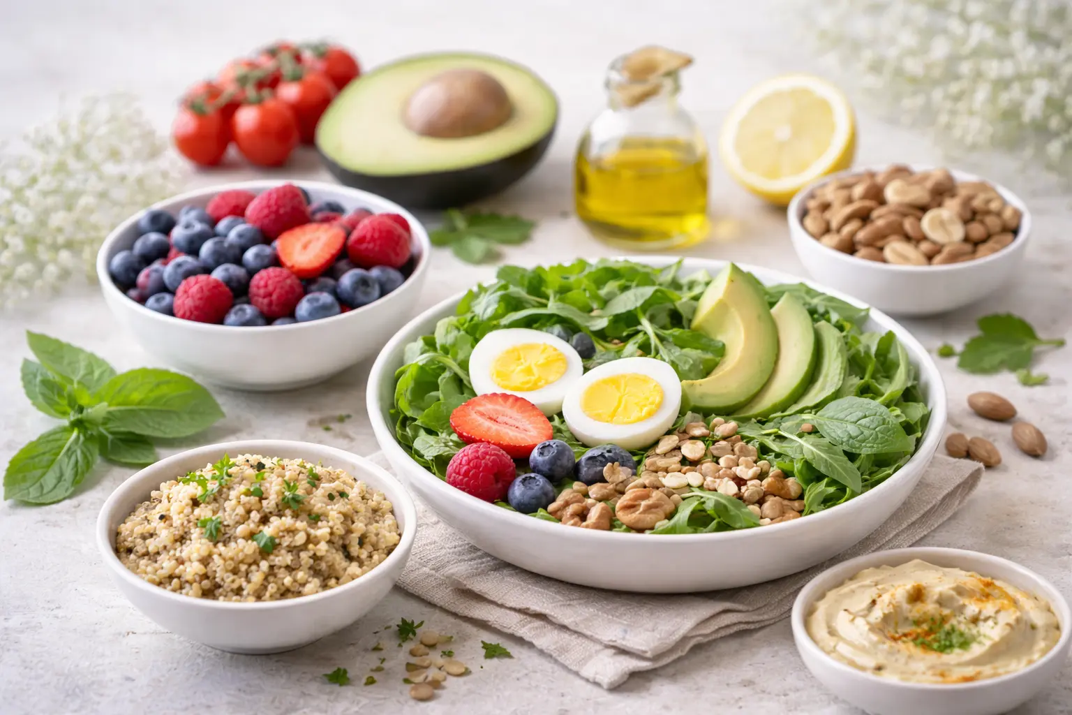 Balanced lifestyle supporting steady energy, digestion, sleep, and overall wellness