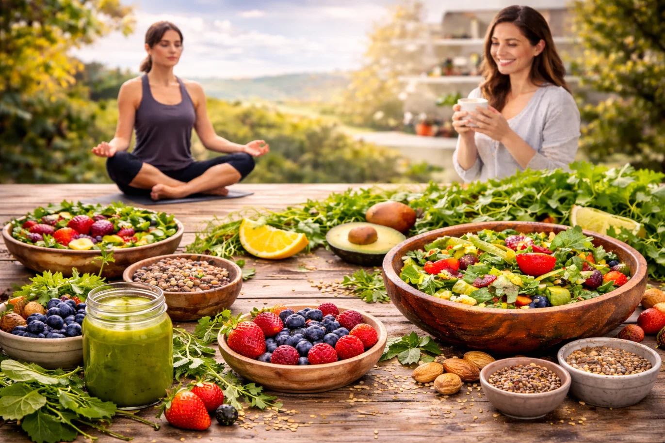 Holistic nutrition with real whole foods supporting balanced energy, digestion, and overall wellness